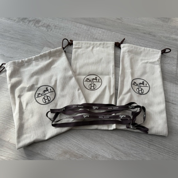 Hermes Accessories - Hermès Dust Bags and Ribbon Set